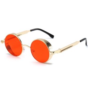 lunettes soleil rondes métal