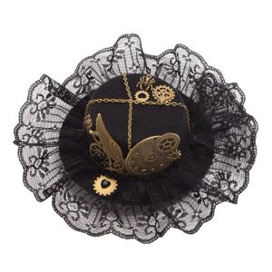 mini chapeau victorien avec dentelle