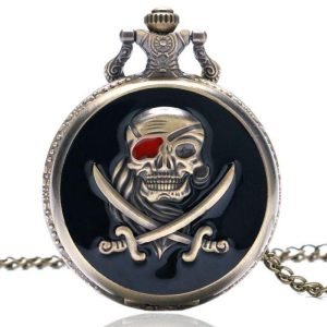 montre à gousset steampunk pirate