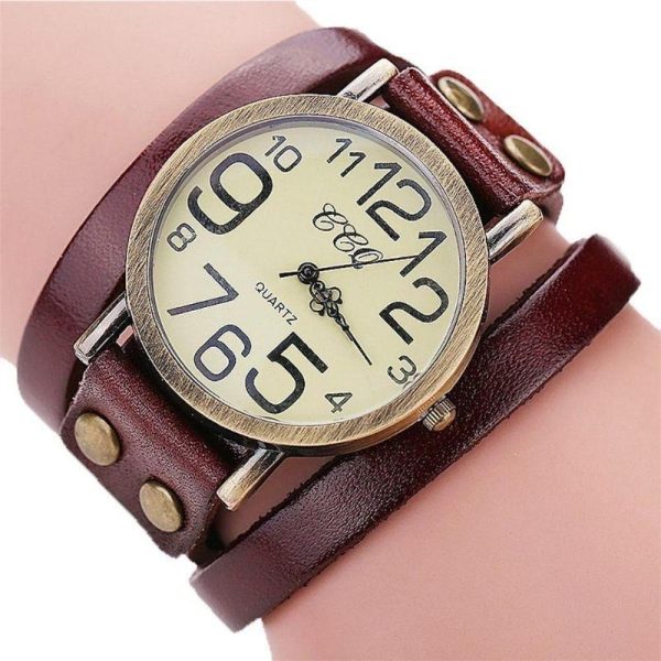 montre bracelet 3 tours steampunk