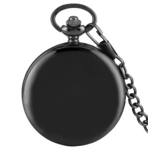 montre de poche cadran noir