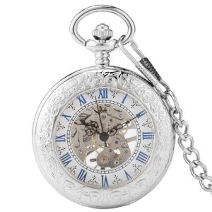 vieille montre à gousset steampunk argent
