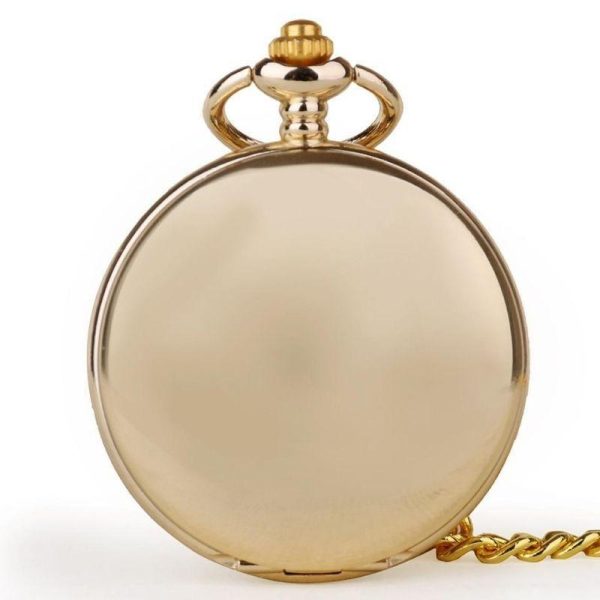 montre à gousset dorée