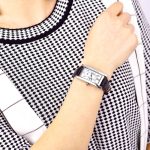garde-temps rectangulaire femme