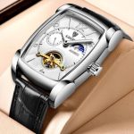 montre élégante rectangle
