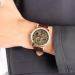 montre squelette pour homme