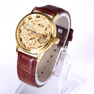 montre skeleton homme élégante