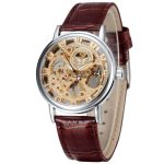 élégance rétro montre squelette