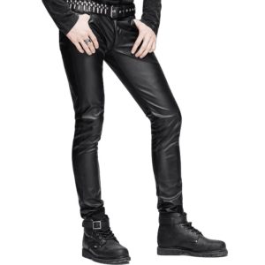 pantalon simili homme rock
