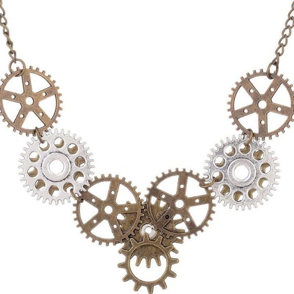 pendentif steampunk en cuivre