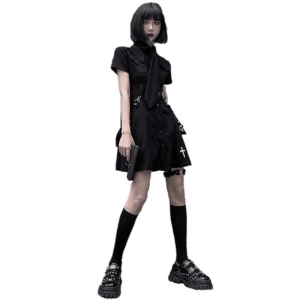 robe lolita punk noire