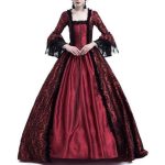 robe steampunk victorienne rouge