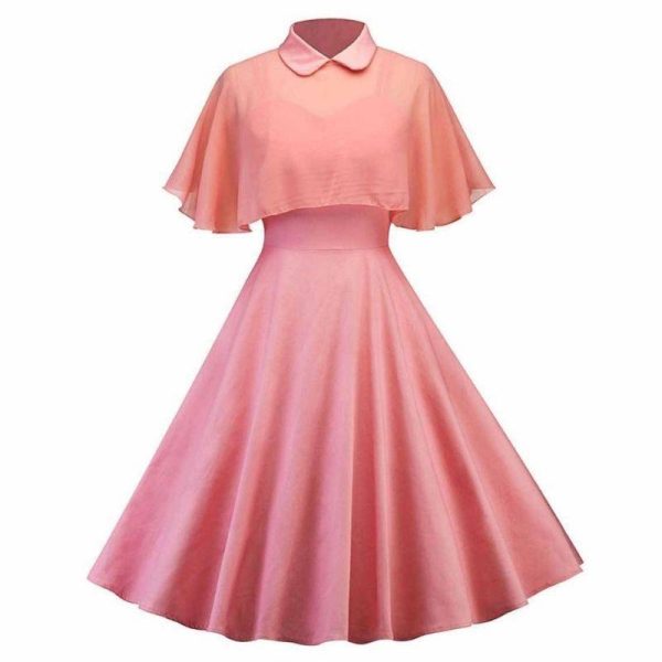 robe vintage rose