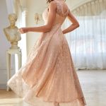 style victorien robe beige
