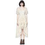 robe victorienne blanc cassé