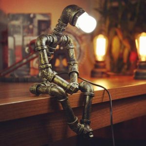 lampe steampunk robot