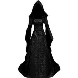 Steampunk Robe Noir  - Style Steampunk médiéval