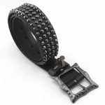 ceinture punk cuir noir
