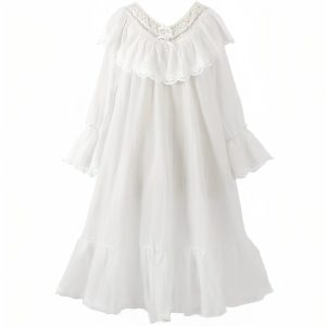 chemise de nuit victorienne femme