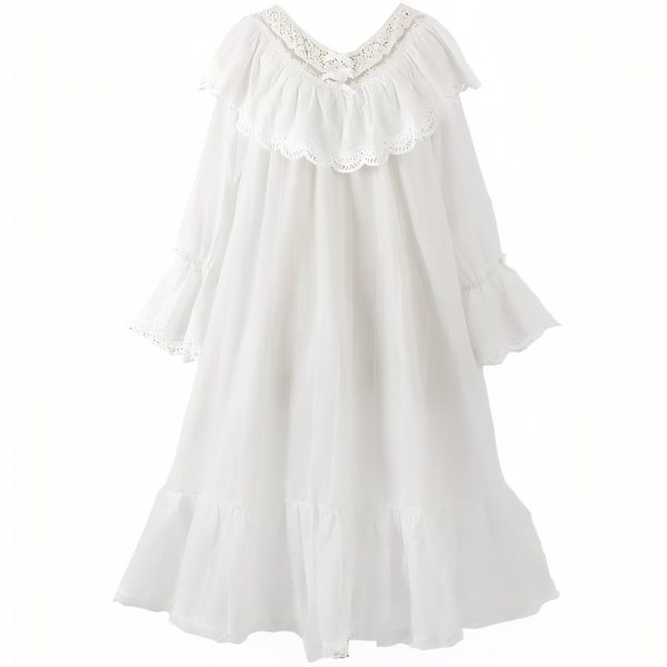 chemise de nuit victorienne femme