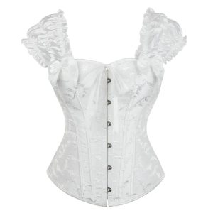 bustier blanc victorien