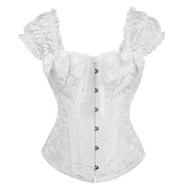 bustier blanc victorien
