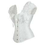 bustier blanc sophistiqué