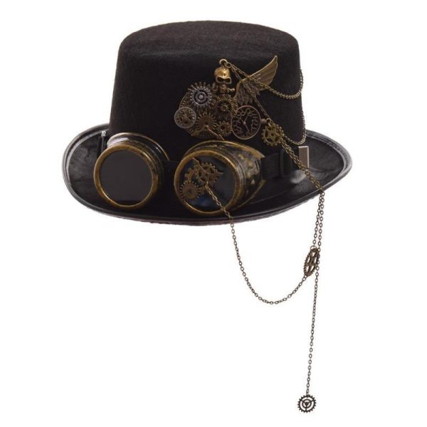 Chapeau Steampunk avec Lunettes