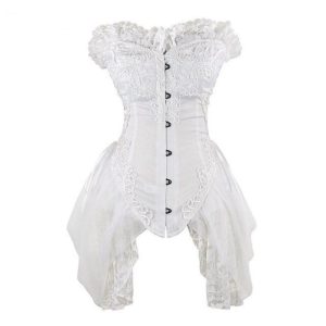 corset victorien blanc