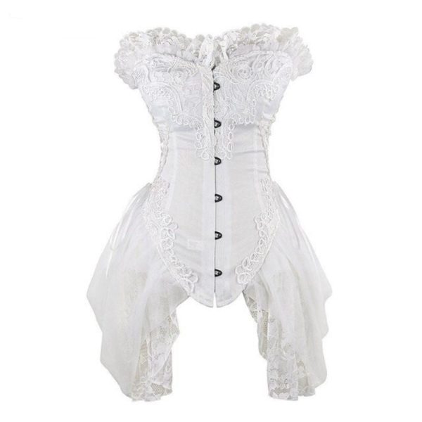 corset victorien blanc