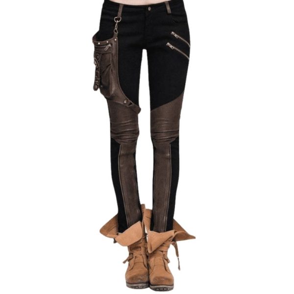 pantalon steampunk noir