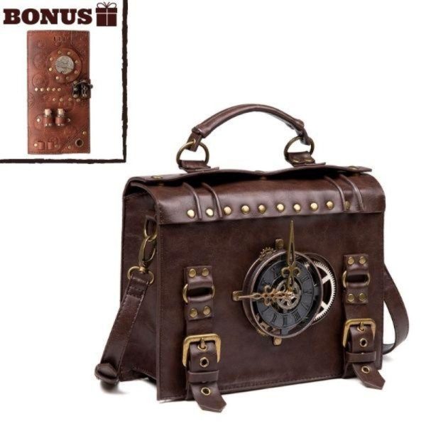 sac steampunk avec portefeuille