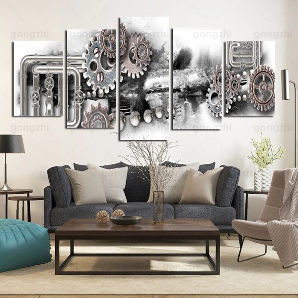 tableau steampunk industriel